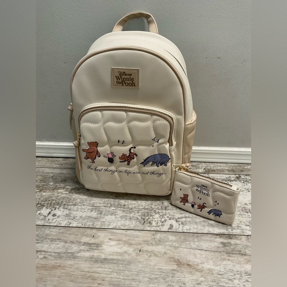 NWT Winnie the Pooh backpack and mini wallet